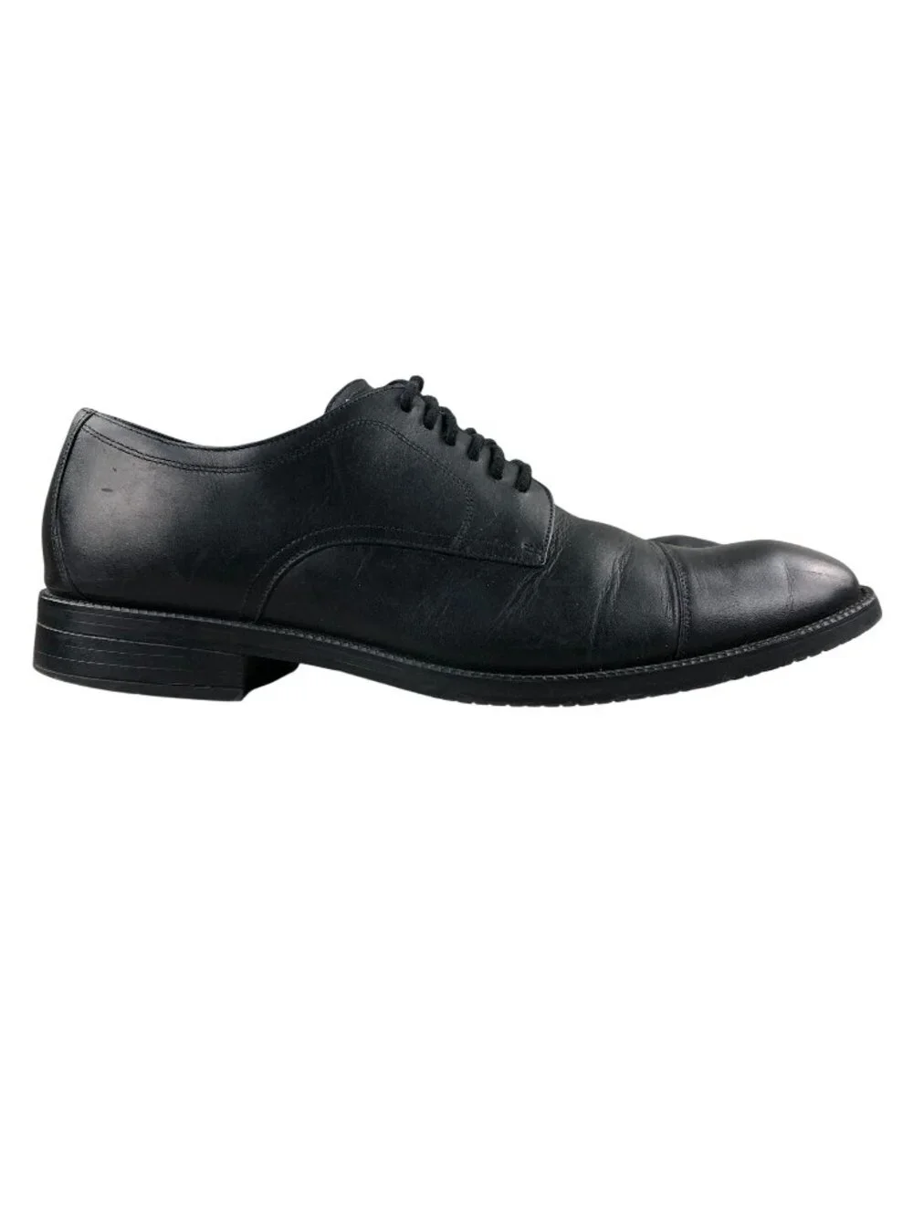 Cole Haan Men's Size 8.5M Modern Classics Cap Toe Black Leather Oxfords Shoes